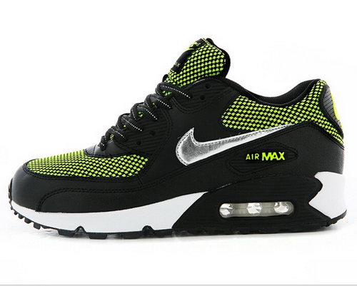 Nike Air Max 90 Womenss Shoes Hot Green Black Special Factory Store